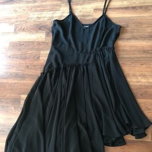 Semi sheer black dress